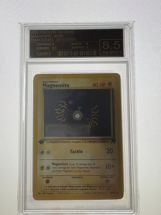 Magnemite - Team Rocket 1st Edition - EG8,5